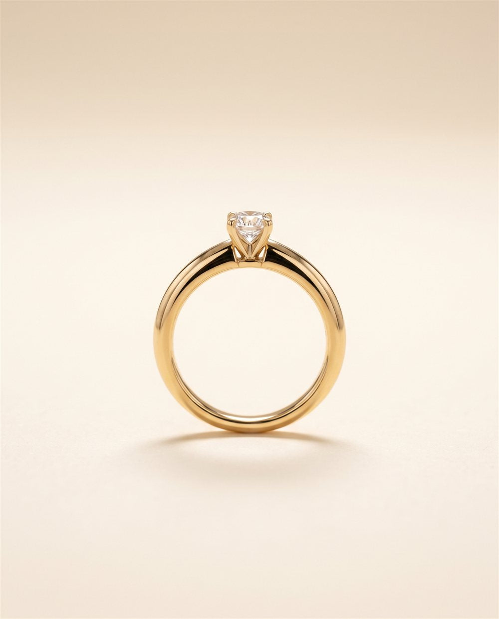 Anillo Solitario Oro